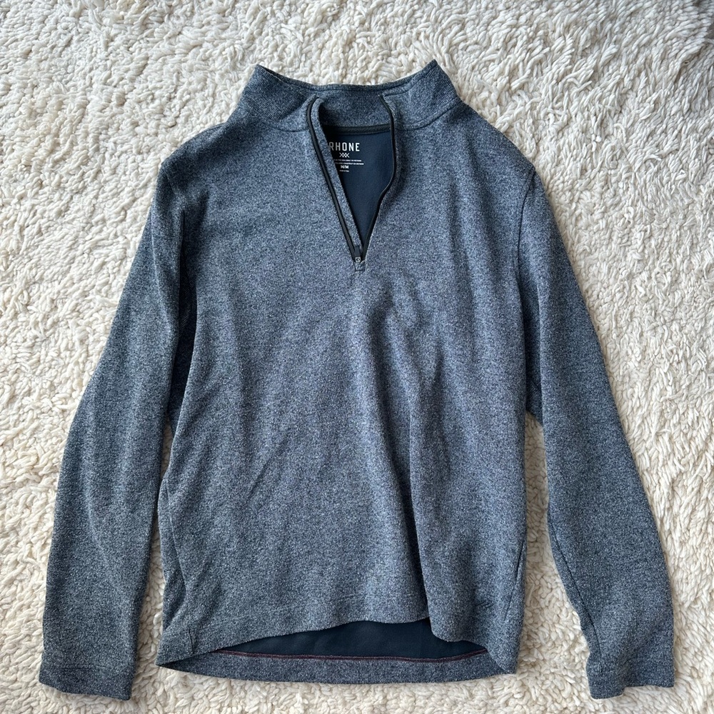 RHONE Dark Grey Heather Commuter Quarter-Zip